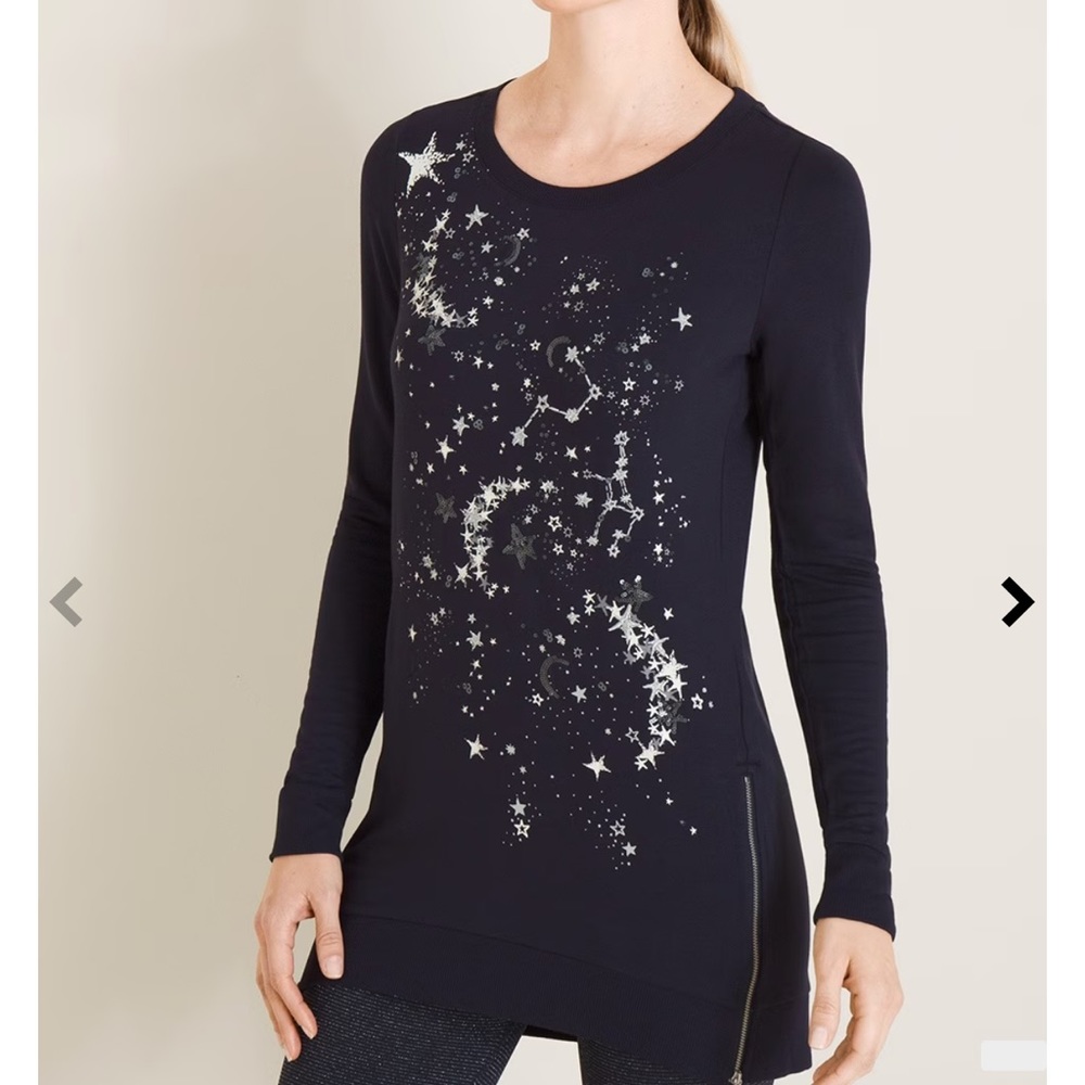 Chico’s constellation tunic stars moon sparkle